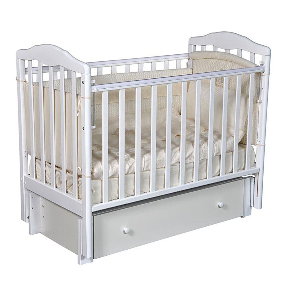 Купить Кровать детская ''Алита-4/6'' (универсальный маятник, автостенка, ящик), цвет белый, Антел