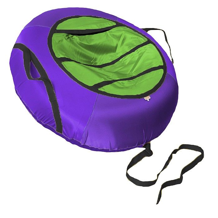 Купить Санки-ватрушка, серия "Эконом", 70см, цвет - фиолетово-зеленый. (в пакете)