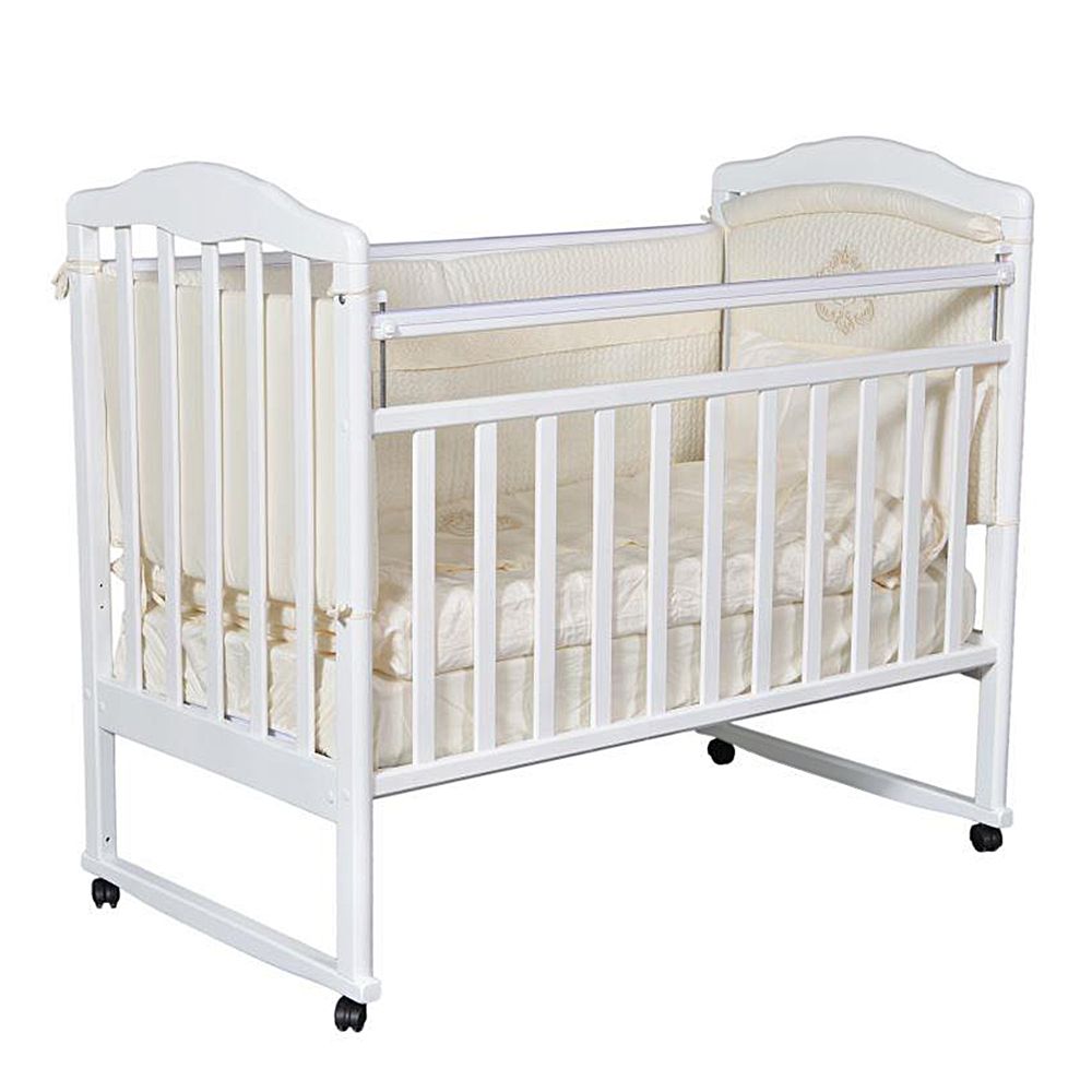 Купить Кровать детская ''Алита-2'' (колесо, качалка), цвет белый, Антел