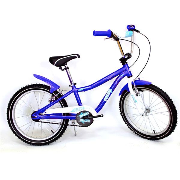 Купить RIDE Велосипед 20" BLUE (син), алюмин. рама, пласт.крылья, задний ножн, передн. ручн. тор