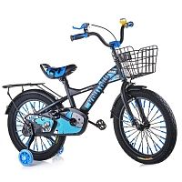 Велосипед двухколесный 18",синий