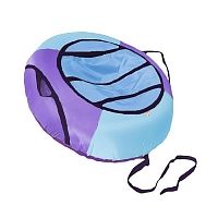 Санки-ватрушка, серия "Эконом", 85см, цвет - голубой-фиолетовый. (в пакете)